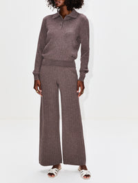 Knit Pant,CLAUDIE PIERLOT,TAUPE,Image 2