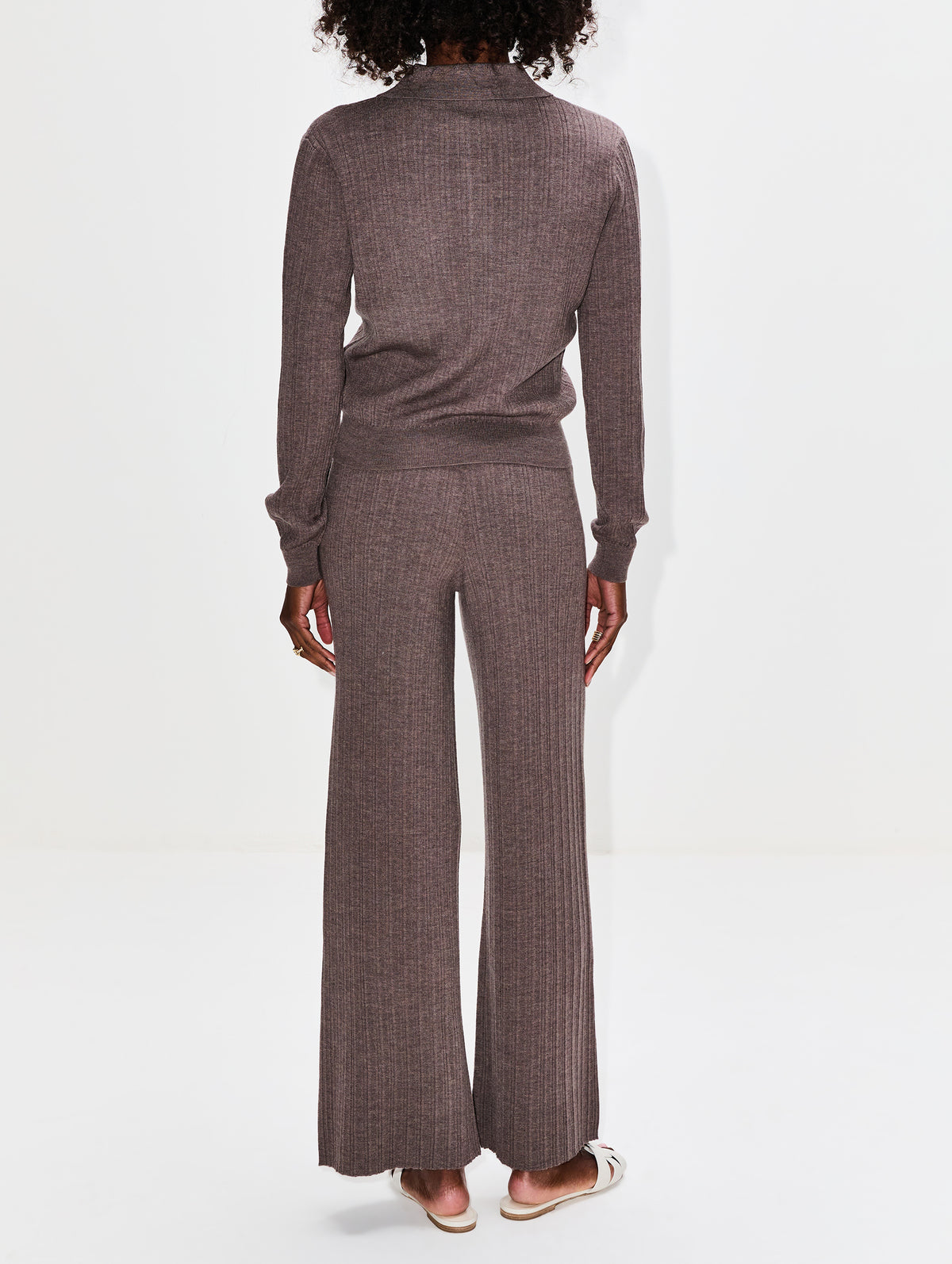 Knit Pant,CLAUDIE PIERLOT,TAUPE,Image 3