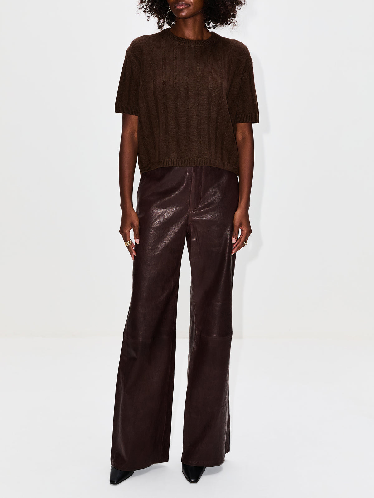 Duke Boxy Sweater,ELYSEWALKER LABEL,CACAO BROWN,Image 26