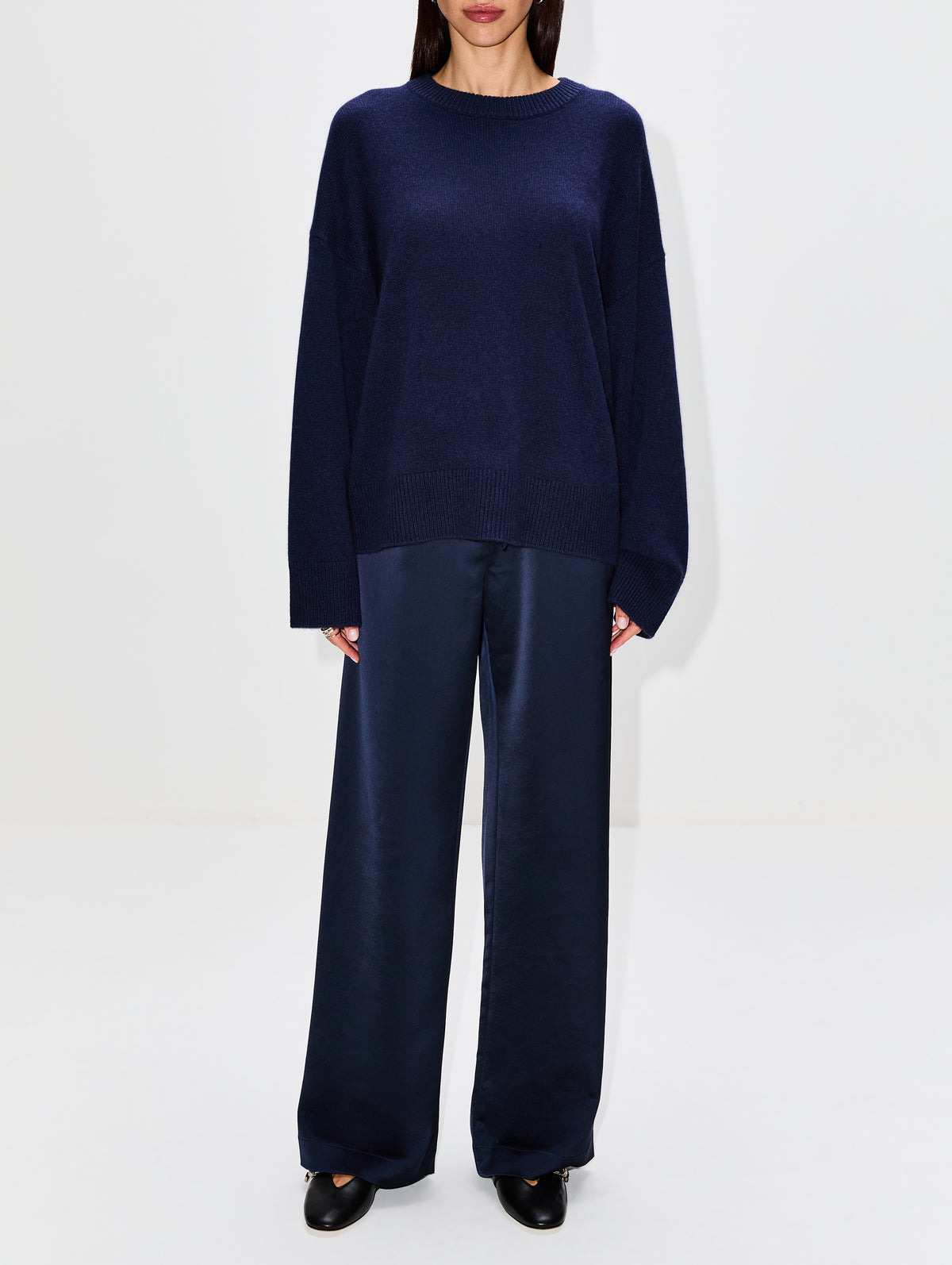 Dutton Pullover Sweater,ELYSEWALKER LABEL,NAVY DREAM,Image 4