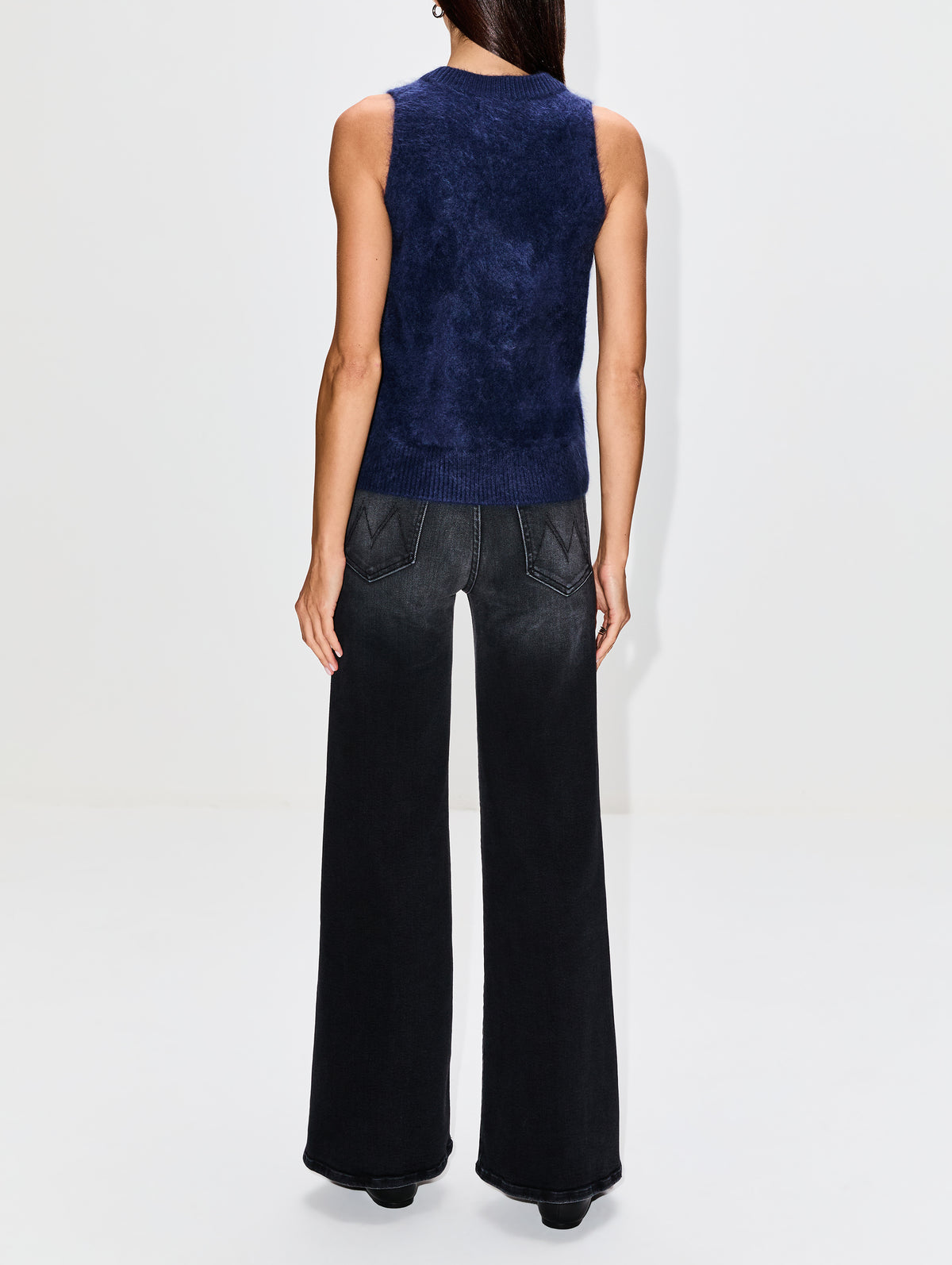 Duffy Sweater Tank,ELYSEWALKER LABEL,NAVY,Image 3