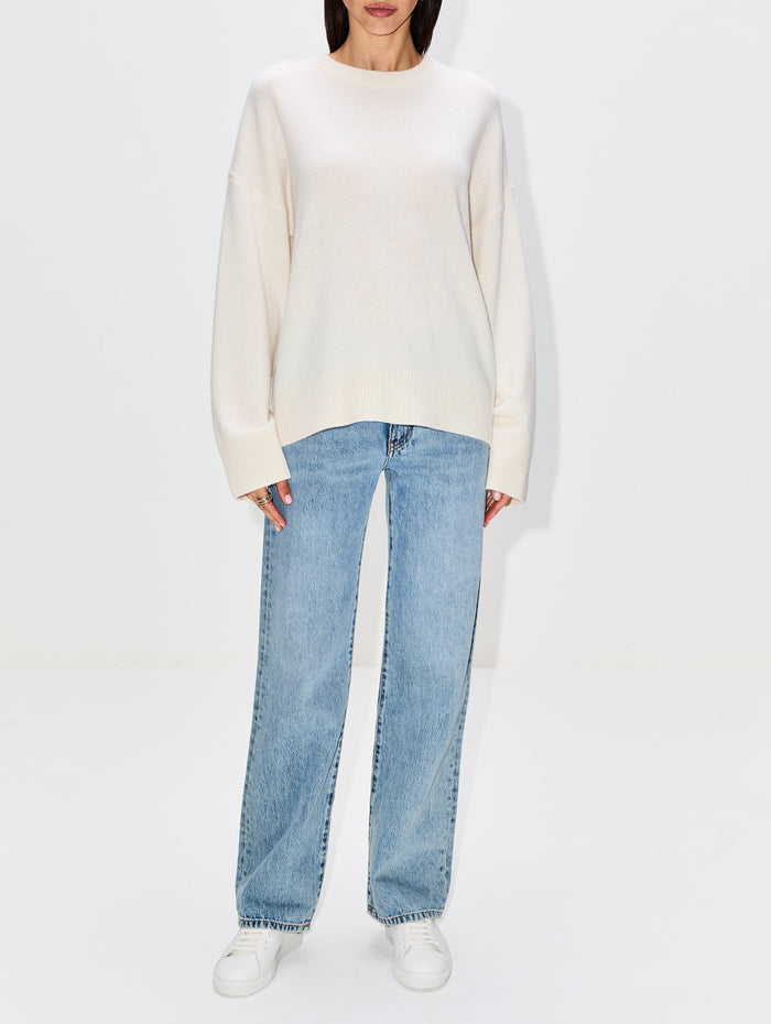 Dutton Pullover Sweater,ELYSEWALKER LABEL,CHALK,Image 1