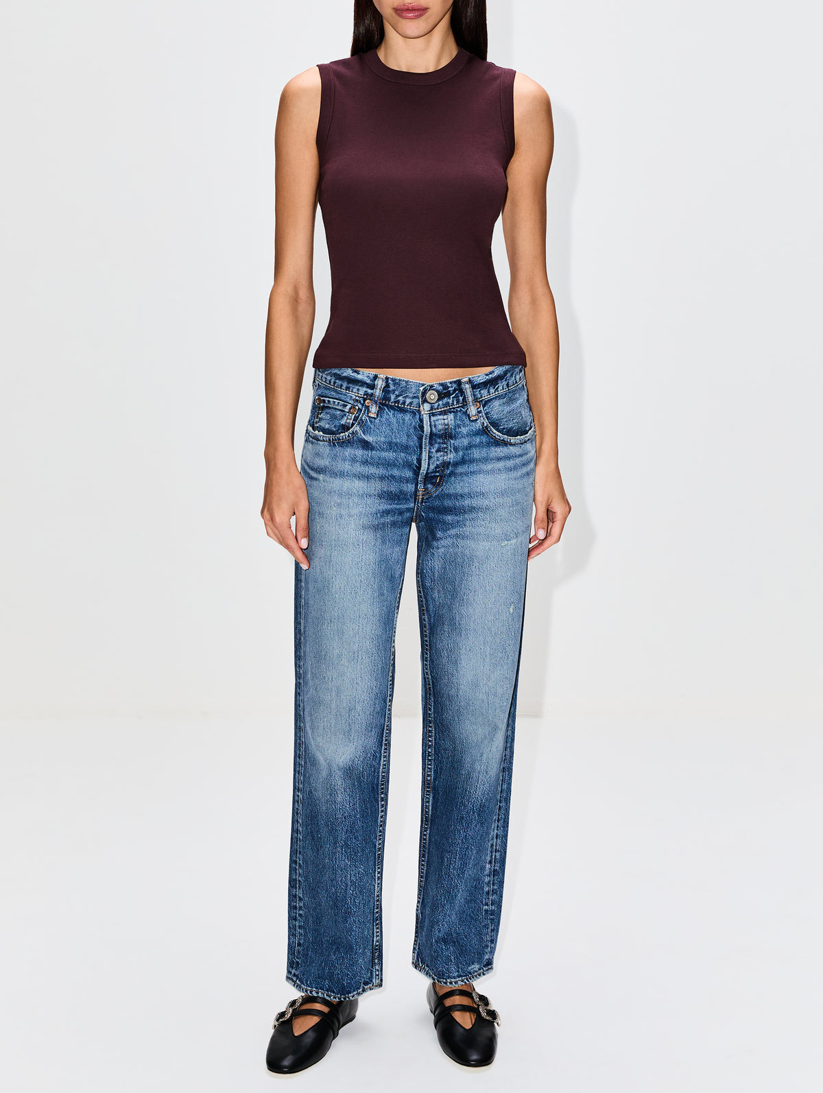 Esme Tank,FLORE FLORE,CHOCOLATE PLUM,Image 2