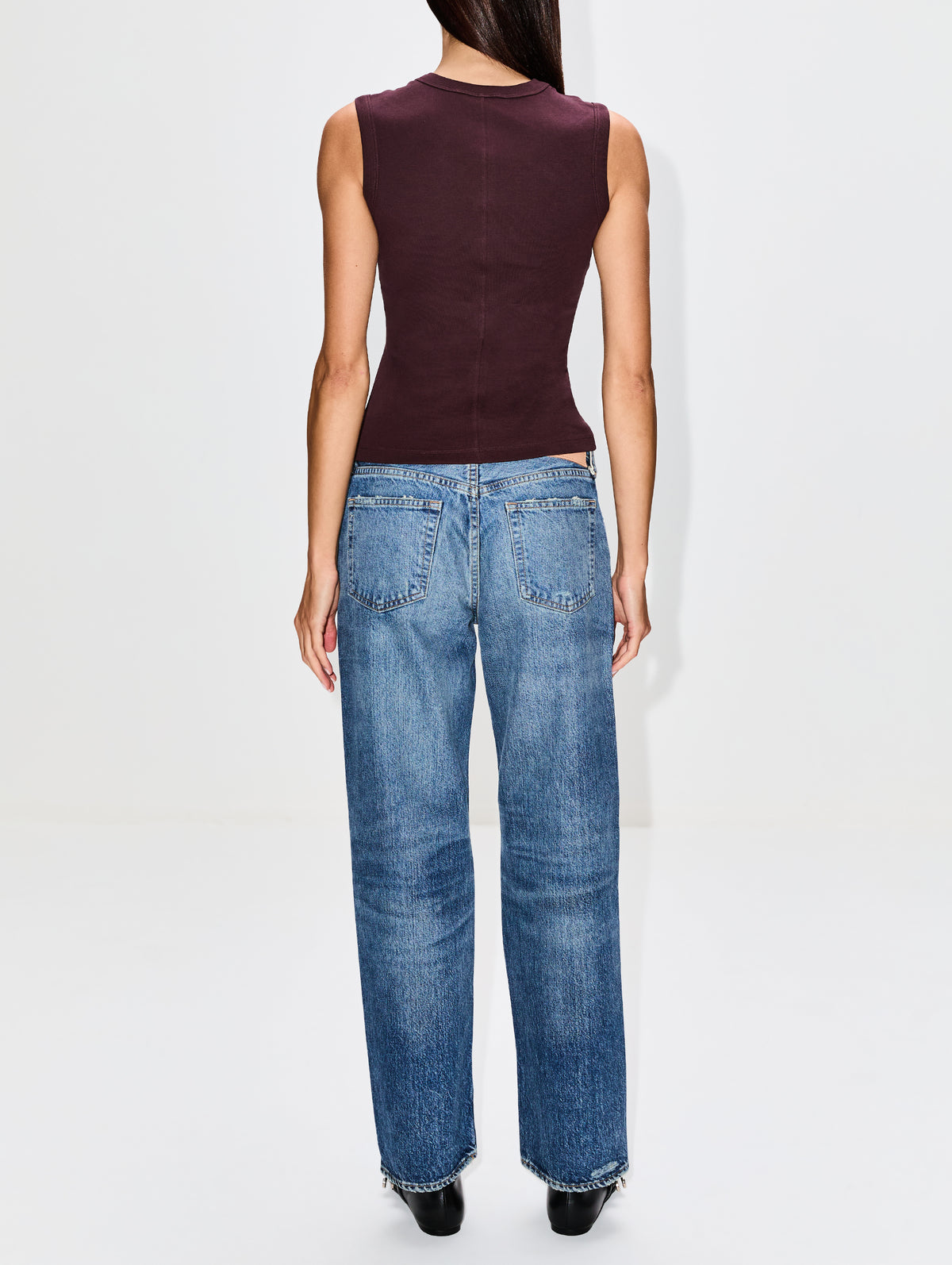 Esme Tank,FLORE FLORE,CHOCOLATE PLUM,Image 3