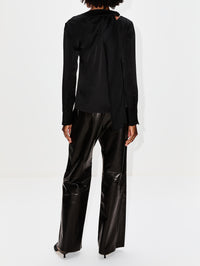 Bow Shirt,GIVENCHY,BLACK,Image 3
