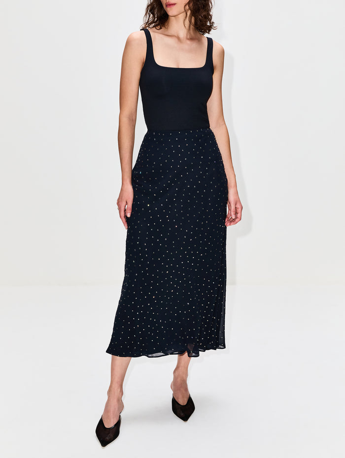 Kinski Skirt,ALTUZARRA,NAVY,Image 1