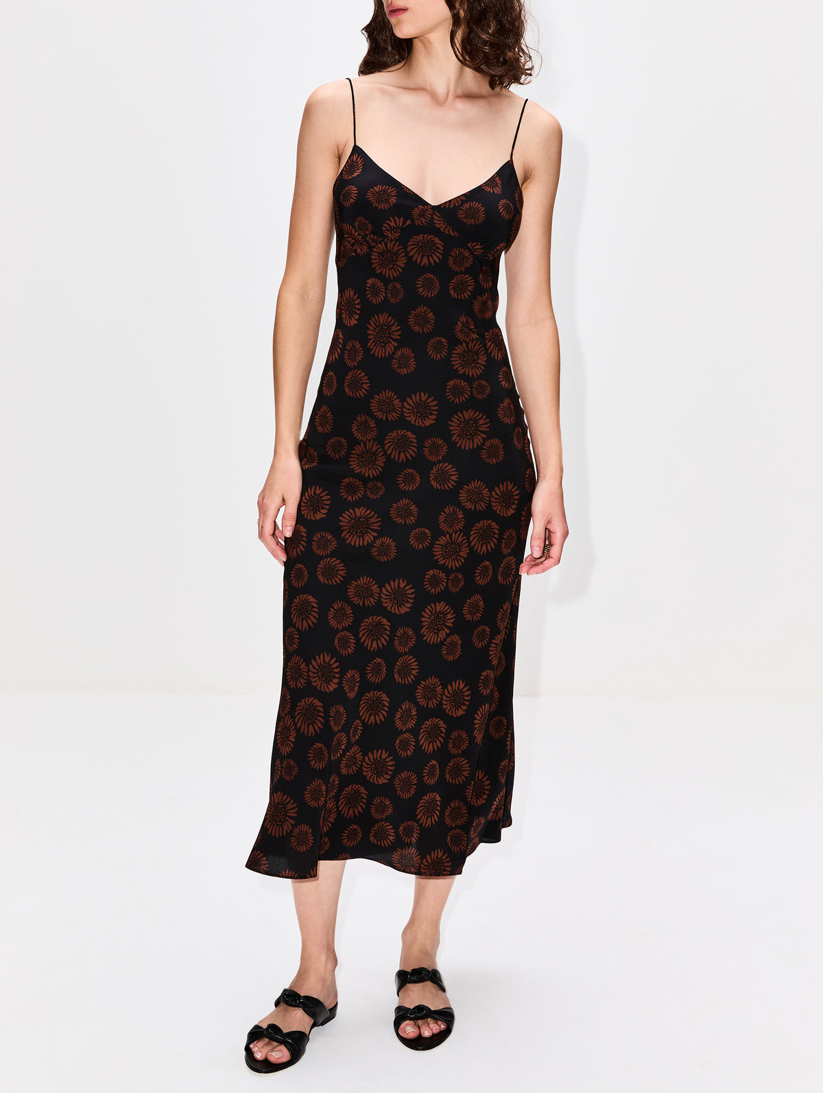 Low Back Slip Dress,MATTEAU,PANAMA,Image 2