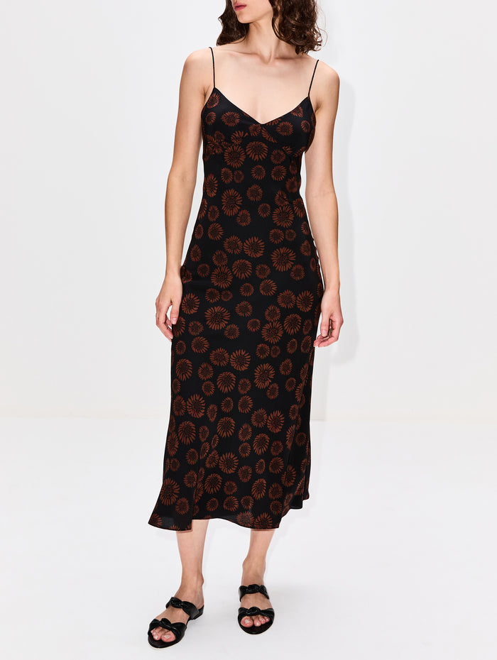 Low Back Slip Dress,MATTEAU,PANAMA,Image 1