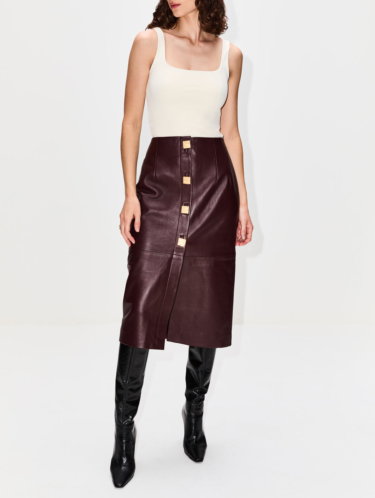 Vaughn Square Tank,ELYSEWALKER LABEL,BLACK,Image 8