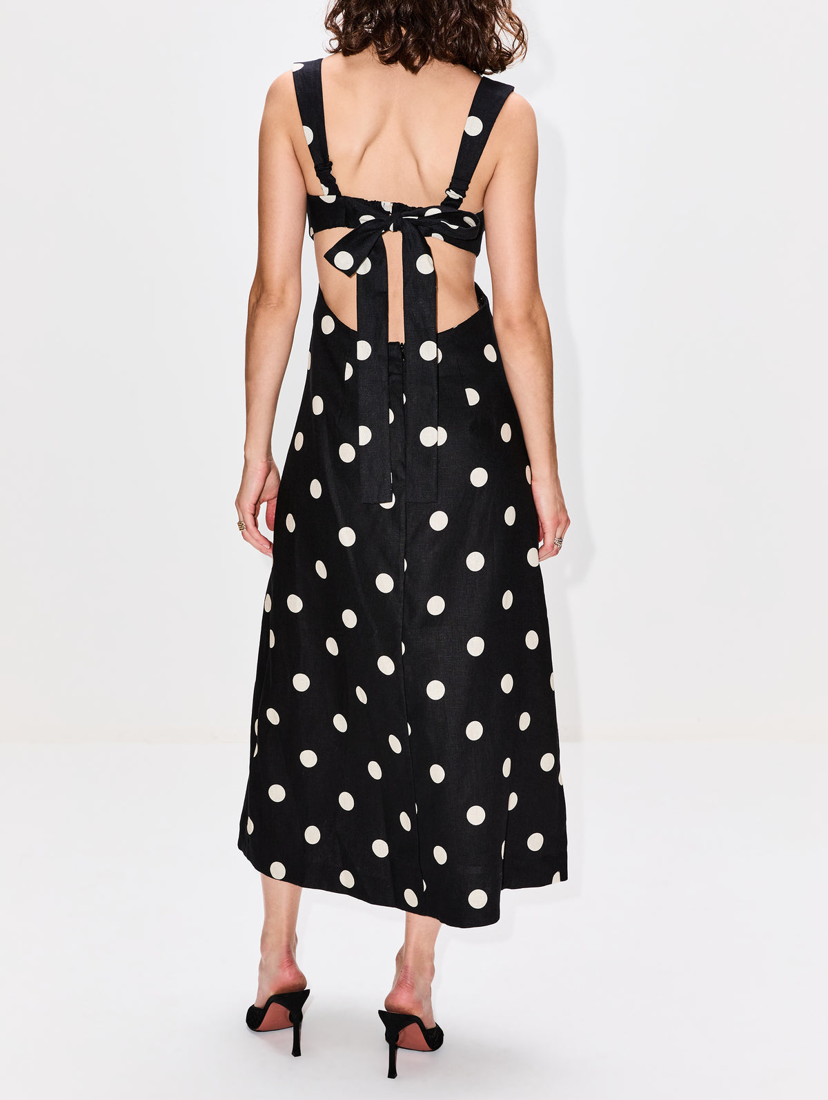 Crush Midi Dress,ZIMMERMANN,BLACK,Image 4