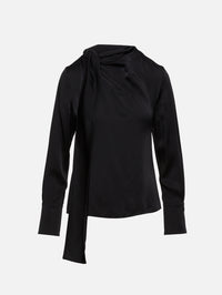 Bow Shirt,GIVENCHY,BLACK,Image 1