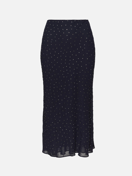 完売！現行品Antiquités noirLinen Gather Skirt Antiquités noir Linen Gather Skirt