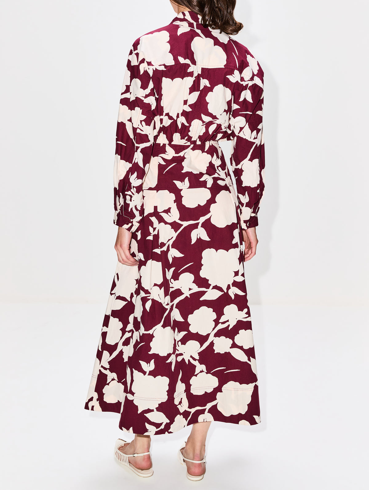 Pietra Maxi Shirt Dress,APIECE APART,PAZ FLORAL,Image 4