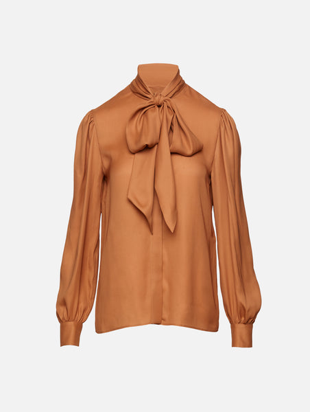 トップス S satin bow tie blouse theredthread THEREDTHREAD / ザ