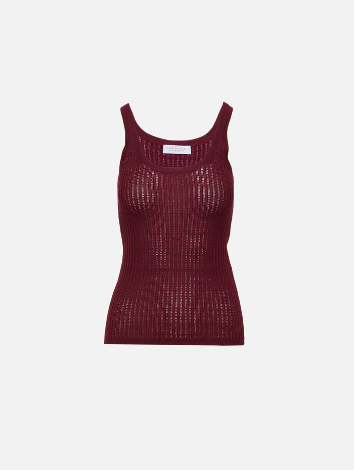 Nevin Pointelle Tank,GABRIELA HEARST,BORDEAUX,Image 1