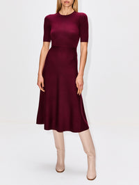 Seymore Dress,GABRIELA HEARST,BORDEAUX,Image 2