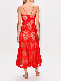 Trini Top,SILVIA TCHERASSI,ROUGE EMBROIDERED,Image 3