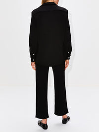 Eileen Relaxed Shirt,FRANK & EILEEN,BLACK,Image 3