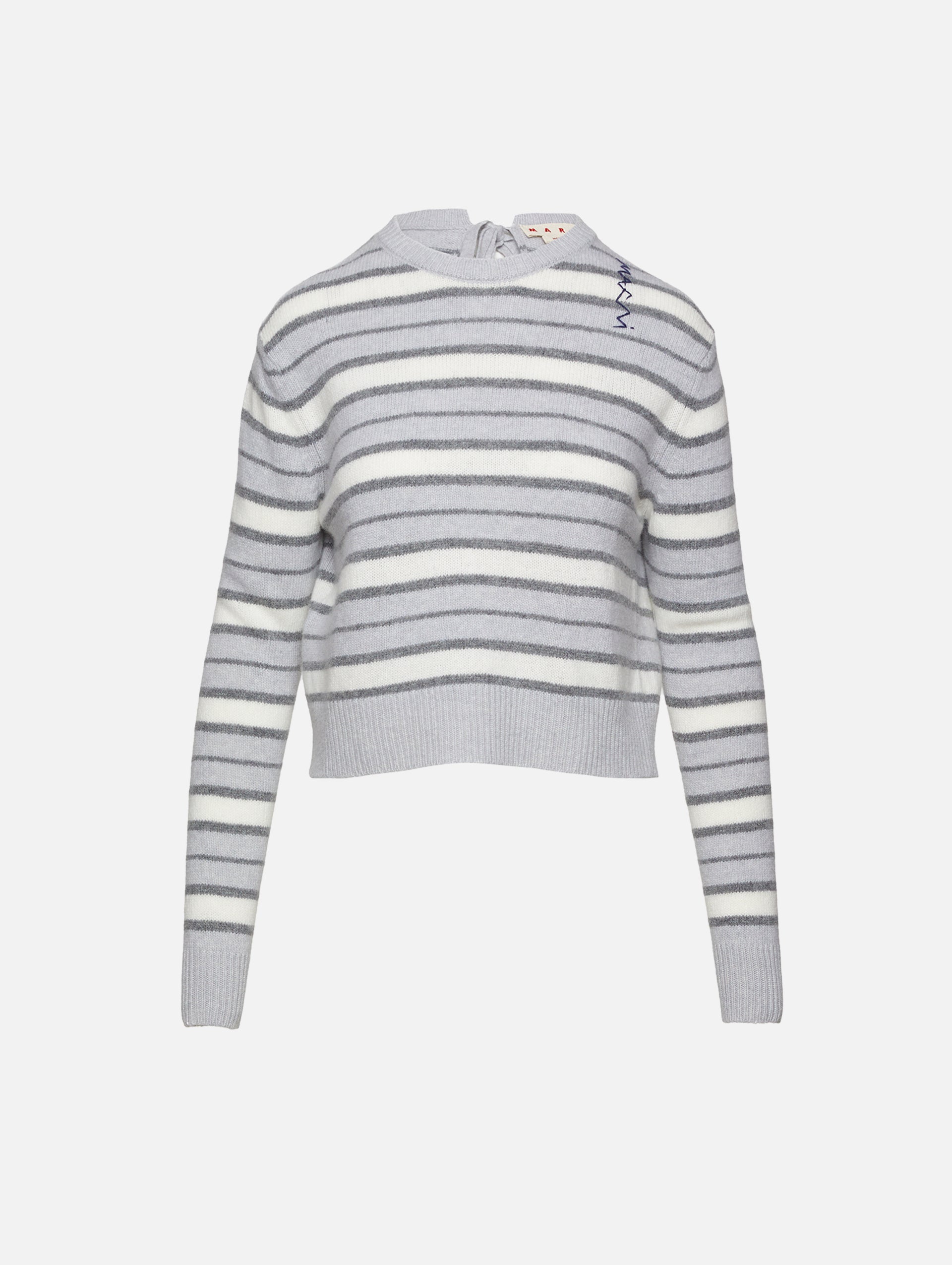 Round Neck Striped Sweater | MARNI | elysewalker