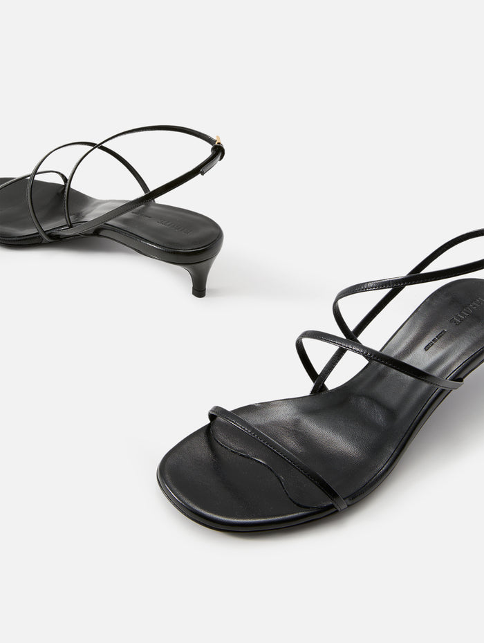 Loop Kitten Heel Sandal 35mm,KHAITE,BLACK,Image 1