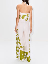 Alma De Mujer Jumpsuit,ANDRES OTALORA,IVORY LIME,Image 4