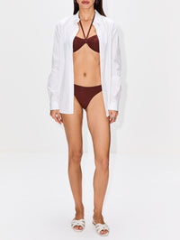 AIda Reversible Tie Back Bandeau,BOND-EYE,BLACK/ARABICA,Image 2