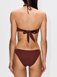 AIda Reversible Tie Back Bandeau,BOND-EYE,BLACK/ARABICA,Image 4