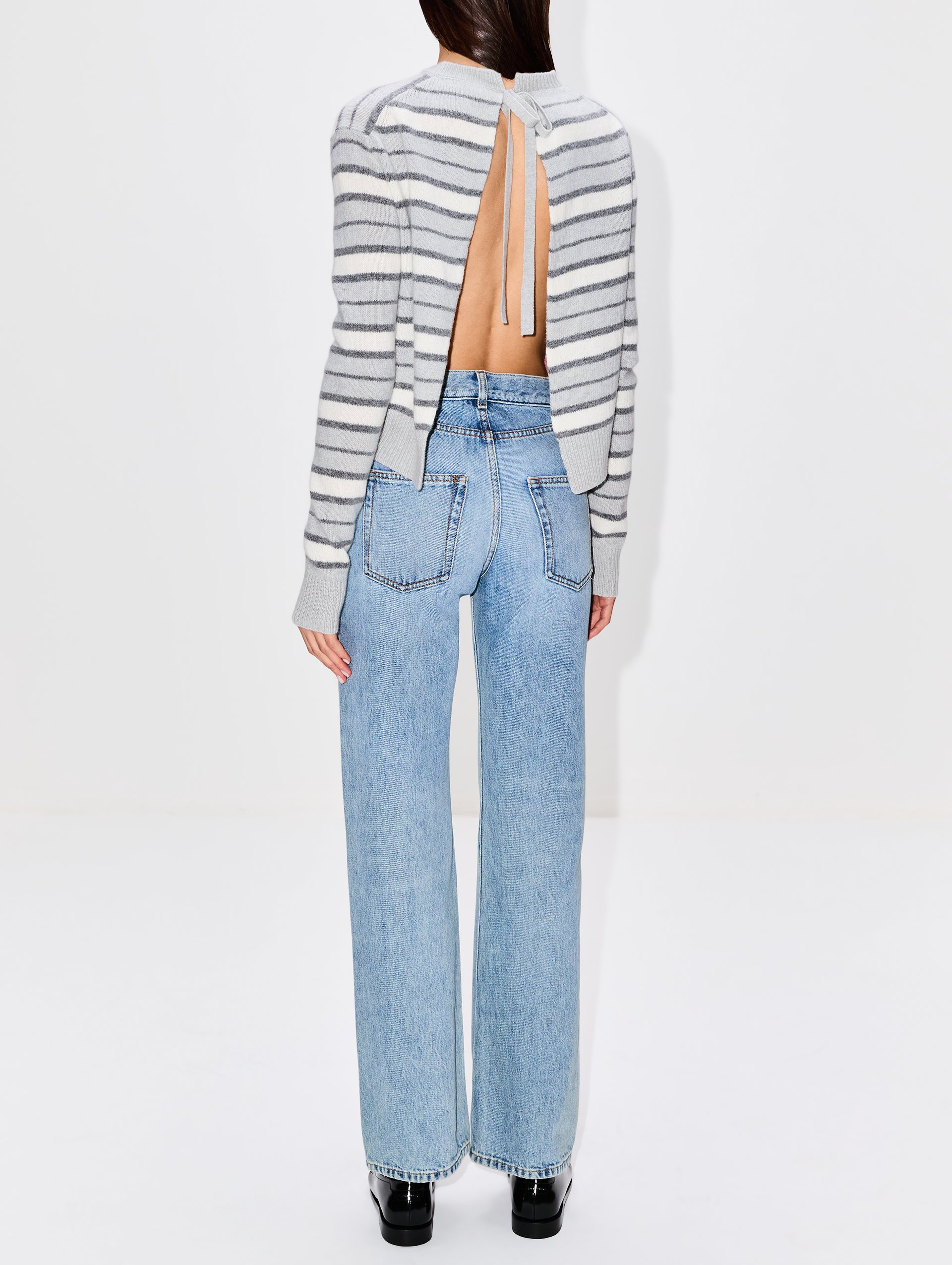 Round Neck Striped Sweater | MARNI | elysewalker