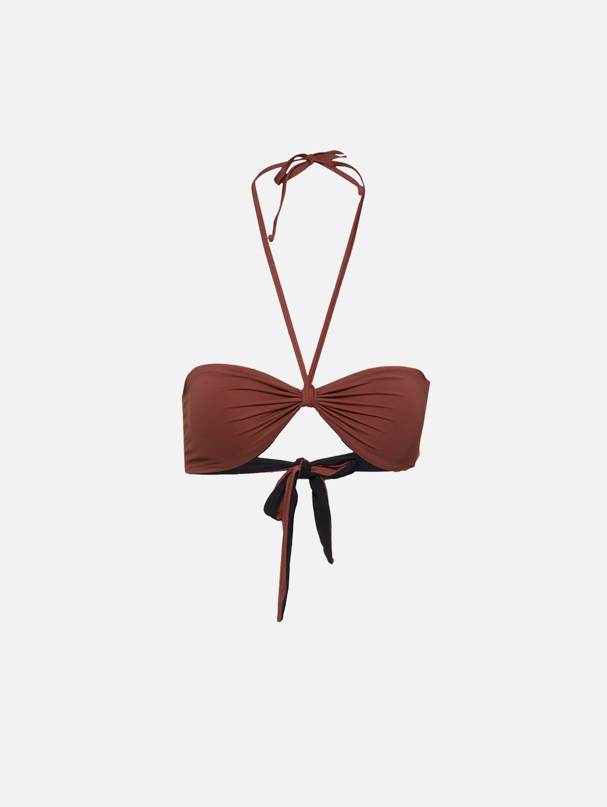 AIda Reversible Tie Back Bandeau,BOND-EYE,BLACK/ARABICA,Image 1