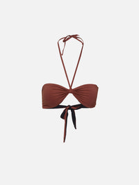 AIda Reversible Tie Back Bandeau,BOND-EYE,BLACK/ARABICA,Image 1