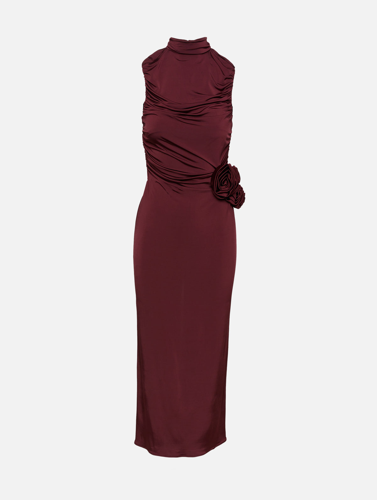 Floral Appliqué Maxi Dress,MAGDA BUTRYM,BORDEAUX,Image 1