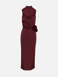 Floral Appliqué Maxi Dress,MAGDA BUTRYM,BORDEAUX,Image 1