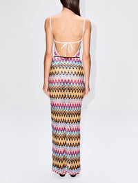 Long Skirt,MISSONI MARE,MULTI WITH DARK BASE,Image 4