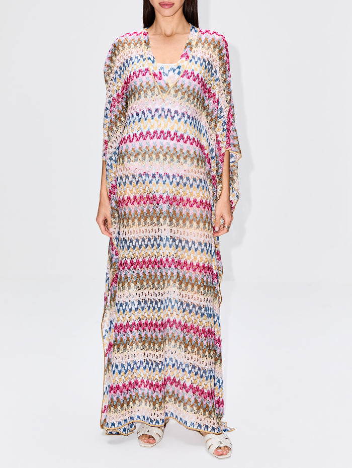 Long Cover Up,MISSONI MARE,MULTI WITH WHITE BASE,Image 1