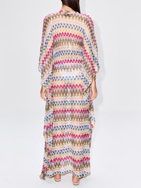 Long Cover Up,MISSONI MARE,MULTI WITH WHITE BASE,Image 4