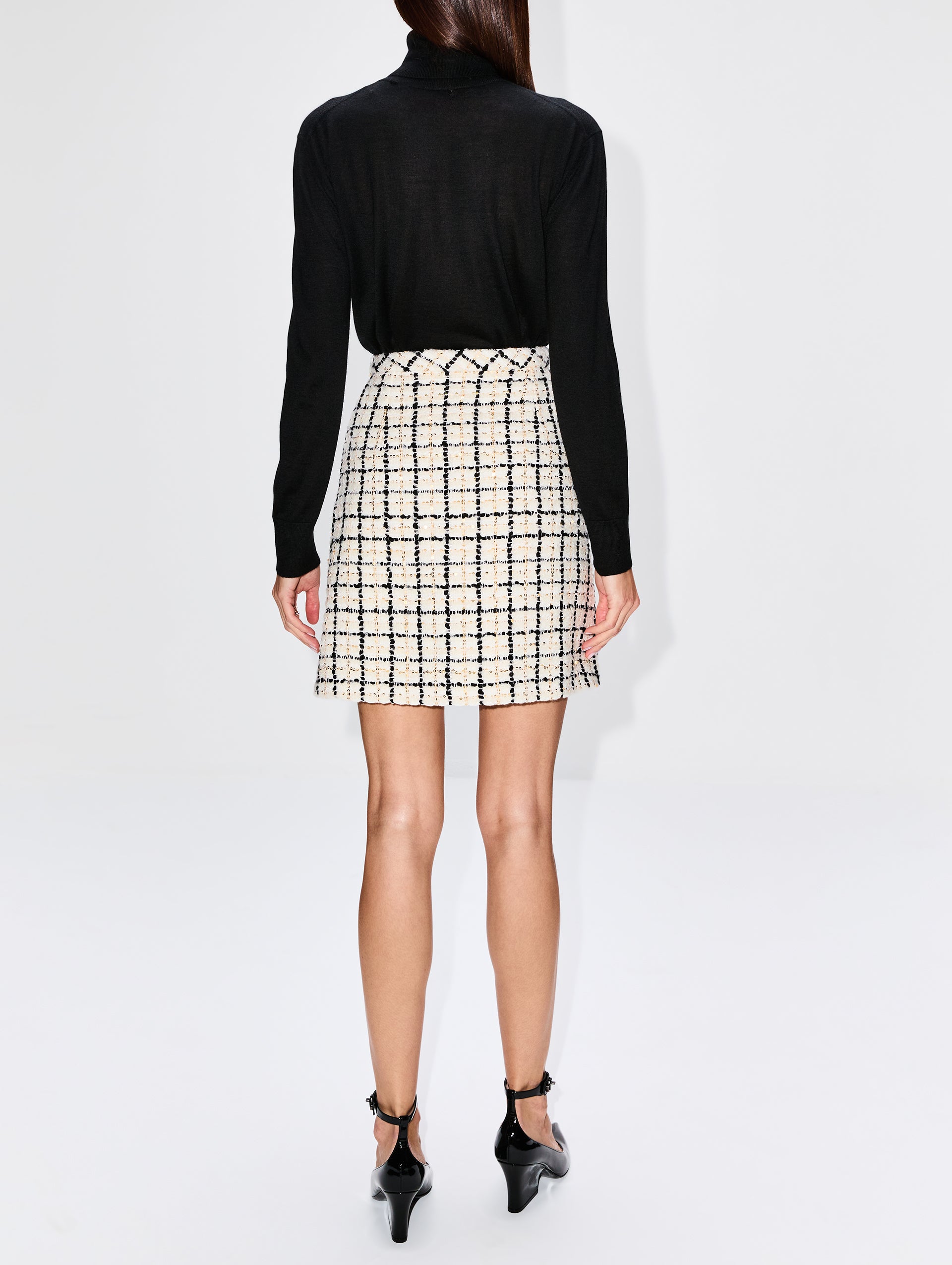 Tweed Check Skirt | VALENTINO GARAVANI | elysewalker