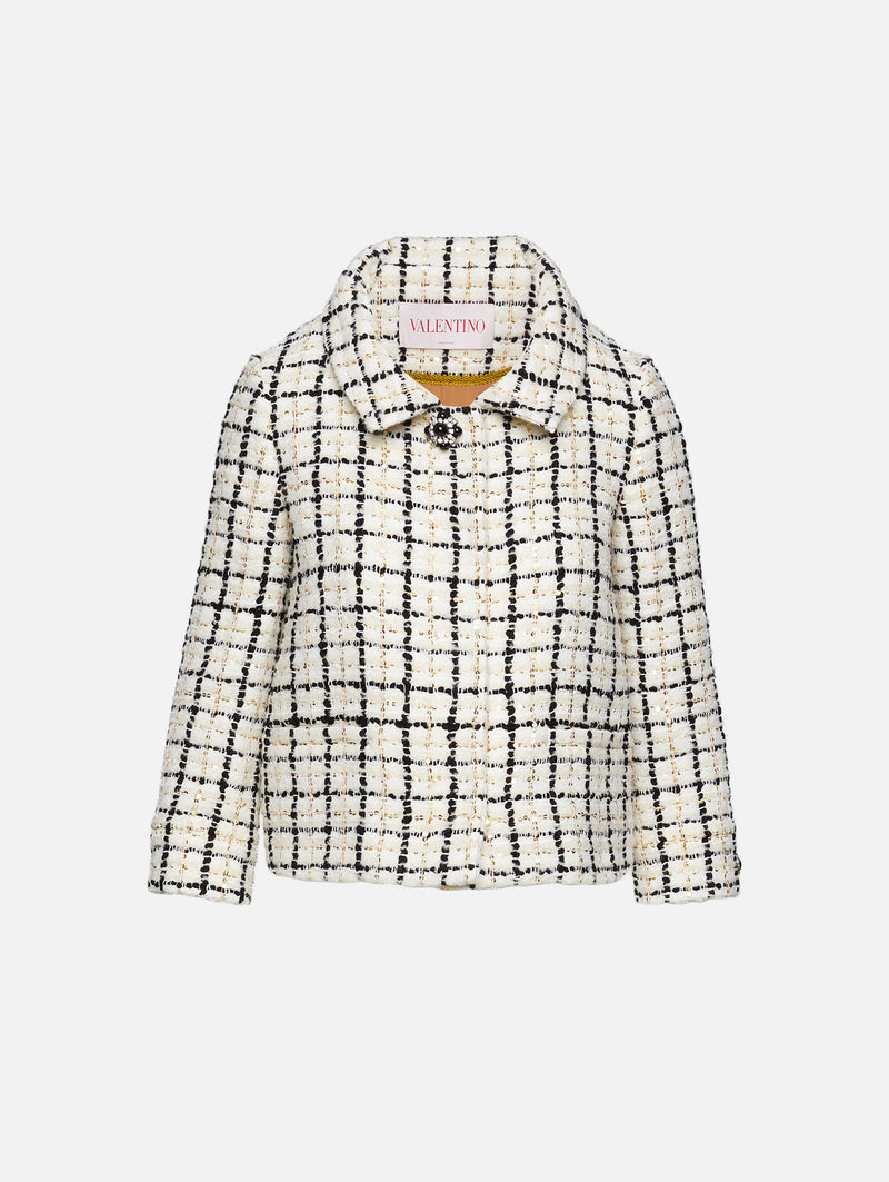 Tweed Check Jacket VALENTINO GARAVANI elysewalker