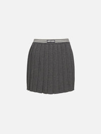 Cashmere Skirt,MIU MIU,SLATE GREY,Image 1