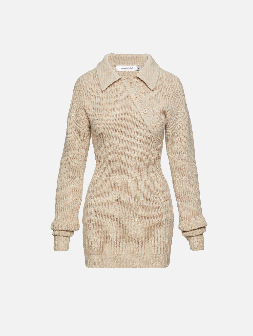 AYA MUSE | Women's | Elan Dress | BEIGE Dress COCKTAIL | Size L AYA MUSE | Women's | Elan Dress | BEIGE Dress COCKTAIL | Size L