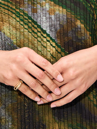 Solid Luna Mini Ring,WYLD BOX JEWELRY,YELLOW GOLD,Image 2