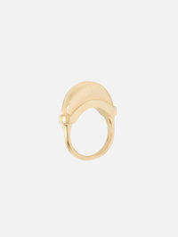 Solid Luna Ring,WYLD BOX JEWELRY,YELLOW GOLD,Image 3
