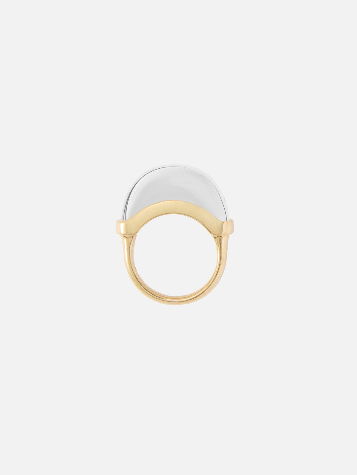 Solid Luna Mini Ring,WYLD BOX JEWELRY,YELLOW GOLD,Image 1