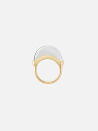 Solid Luna Mini Ring,WYLD BOX JEWELRY,YELLOW GOLD,Image 1