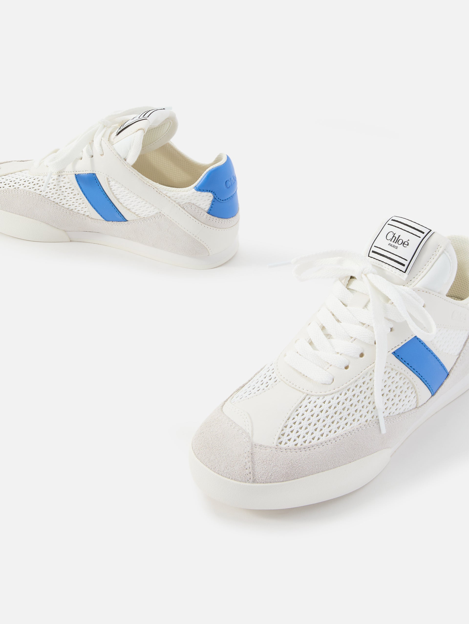 Chloé風 厚底スニーカー ホワイト/ブルー Chloé風 厚底スニーカー ホワイト/ブルー