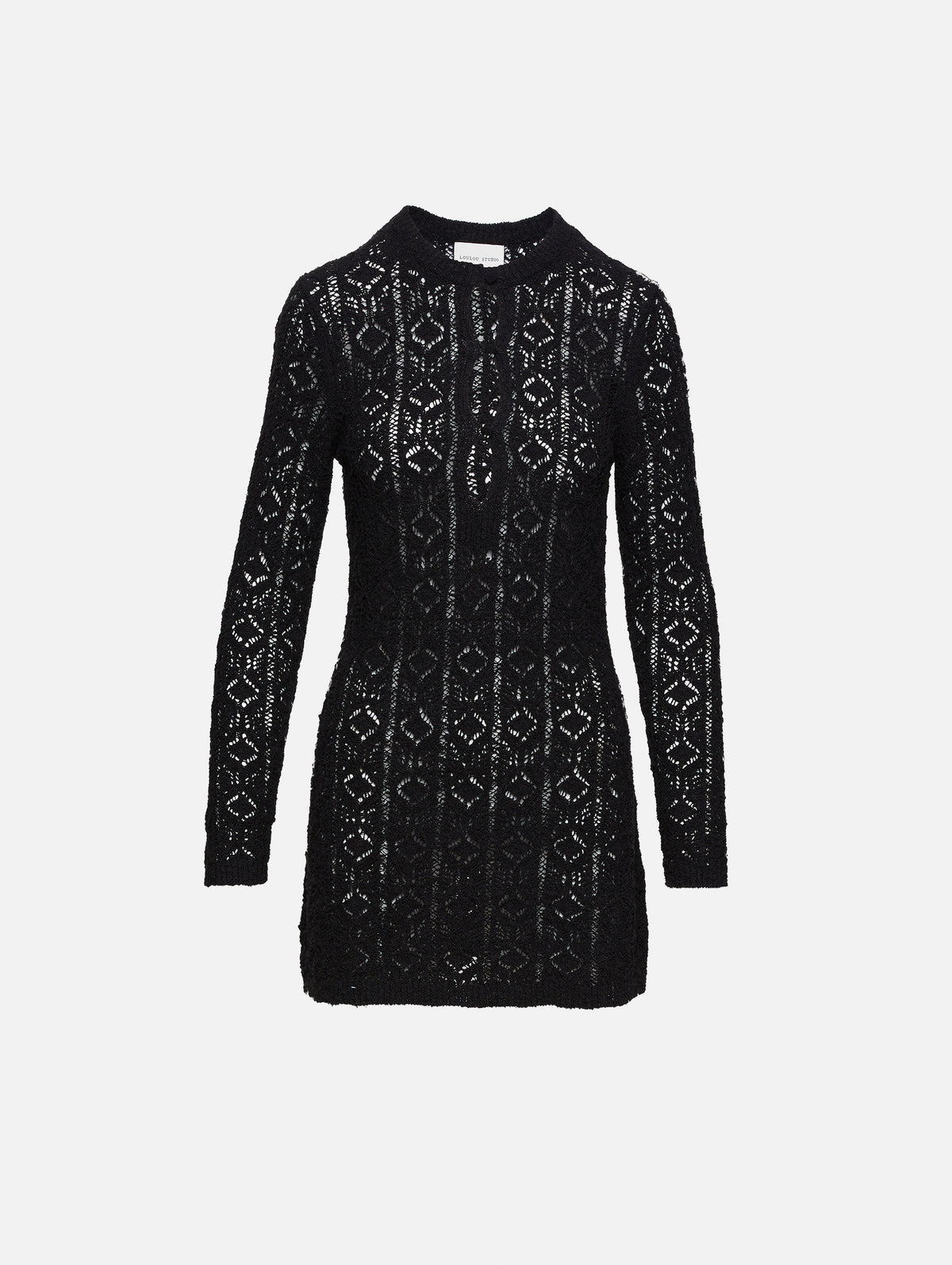 Evan Lace Stitch Dress | LOULOU de SAISON | elysewalker Black / XS Evan Lace Stitch Dress | LOULOU de SAISON | elysewalker Black / XS