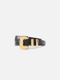 Tetra Belt,DEHANCHE,BLACK LEATHER/GOLD,Image 1