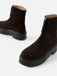 Zipped Boot,THE ROW,BLACK,Image 2