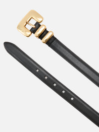Tetra Belt,DEHANCHE,BLACK LEATHER/GOLD,Image 3