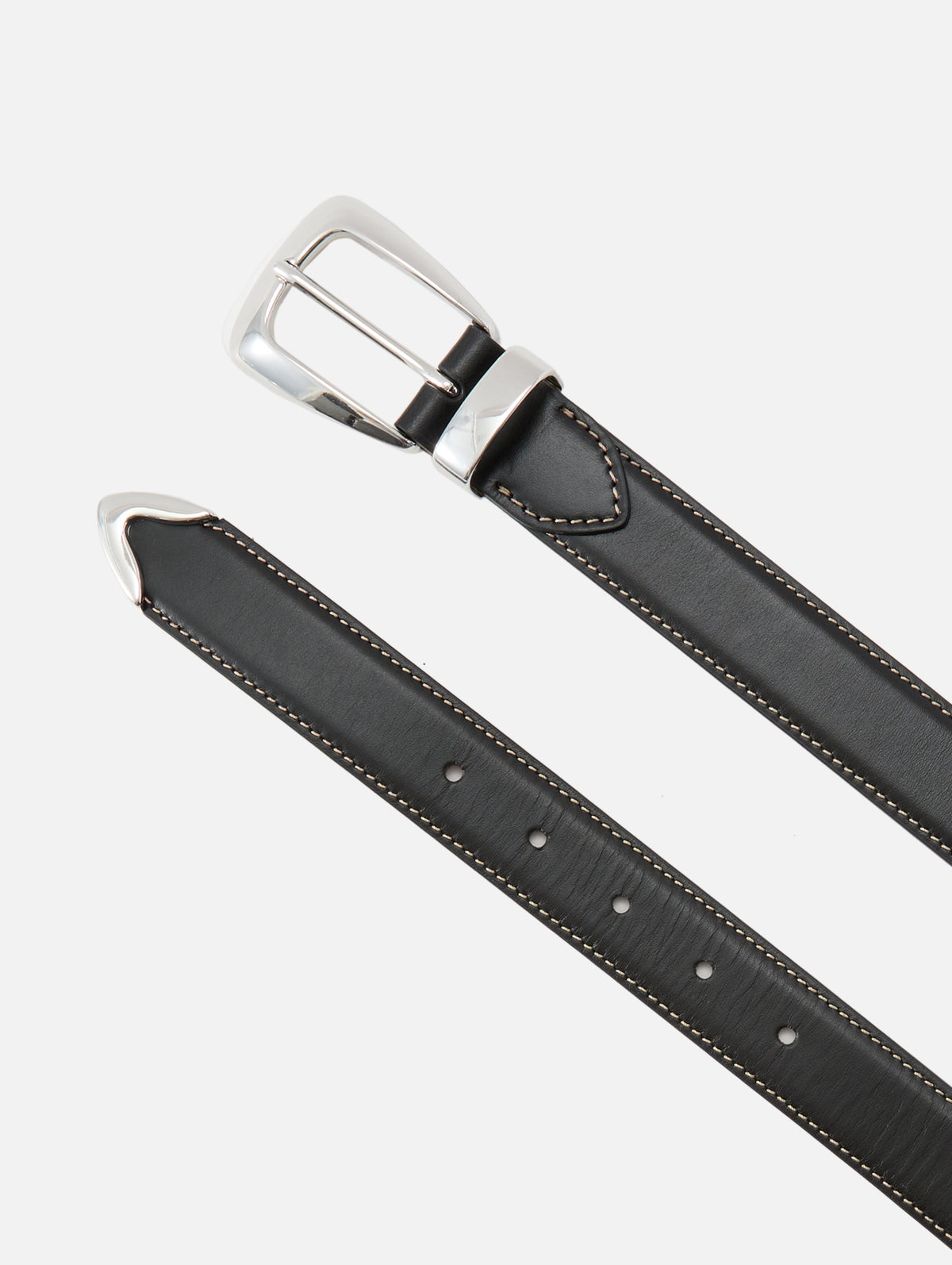 Benny Belt,KHAITE,BLACK/OFF WHITE,Image 3