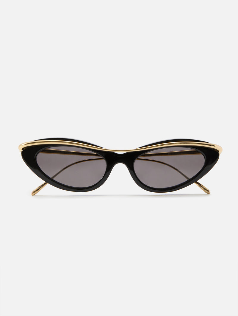 Loewe Sunglasses with Black Frame and Gold. Loewe Double Frame LW40120I 01A Sunglasses - US main image 3